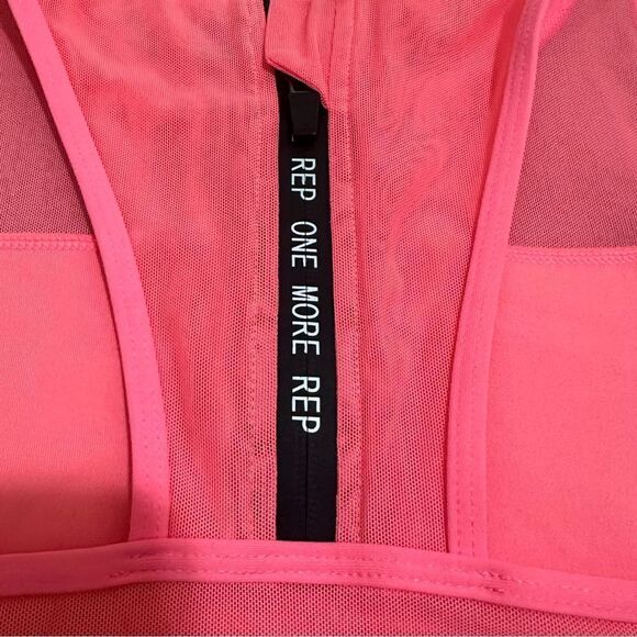 Zyia All Star Neon Hot Pink Performance Mesh Front Activewear Workout Sport Bra - Picture 7 of 8